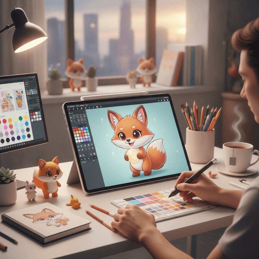 魅力的な可愛いキャラクターイラストの描き方:IP価値を高める秘訣